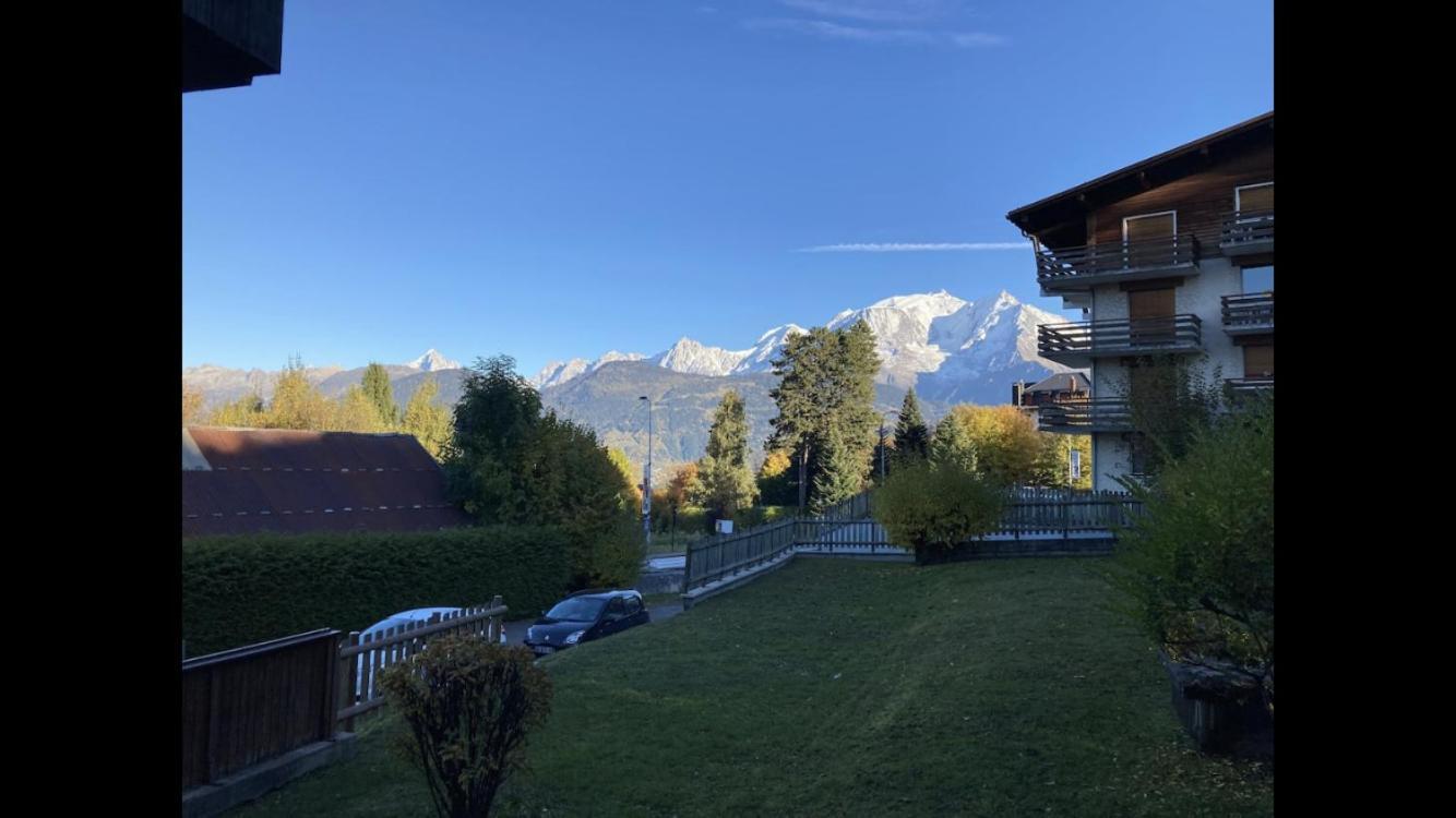 La Marmotte: Vue Mont Blanc, Terrasse, Parking Apartment Combloux Ngoại thất bức ảnh
