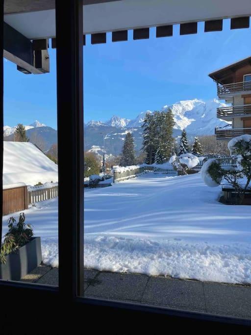 La Marmotte: Vue Mont Blanc, Terrasse, Parking Apartment Combloux Ngoại thất bức ảnh