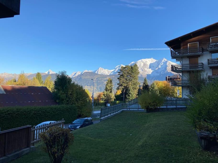 La Marmotte: Vue Mont Blanc, Terrasse, Parking Apartment Combloux Ngoại thất bức ảnh