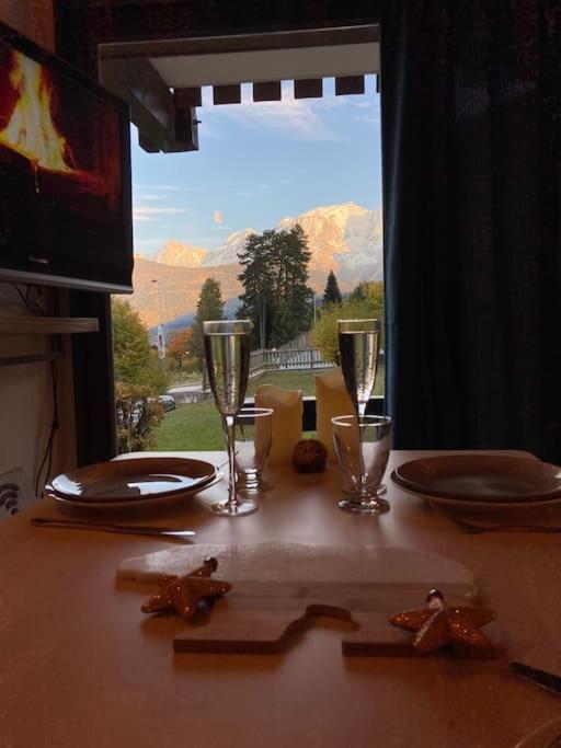 La Marmotte: Vue Mont Blanc, Terrasse, Parking Apartment Combloux Ngoại thất bức ảnh