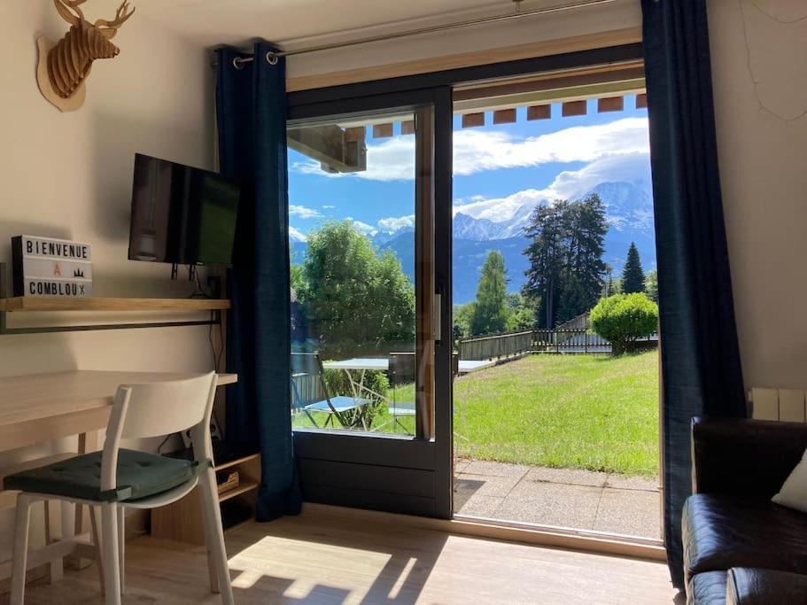 La Marmotte: Vue Mont Blanc, Terrasse, Parking Apartment Combloux Ngoại thất bức ảnh