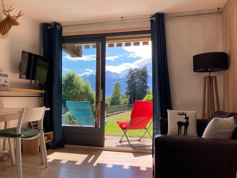La Marmotte: Vue Mont Blanc, Terrasse, Parking Apartment Combloux Ngoại thất bức ảnh
